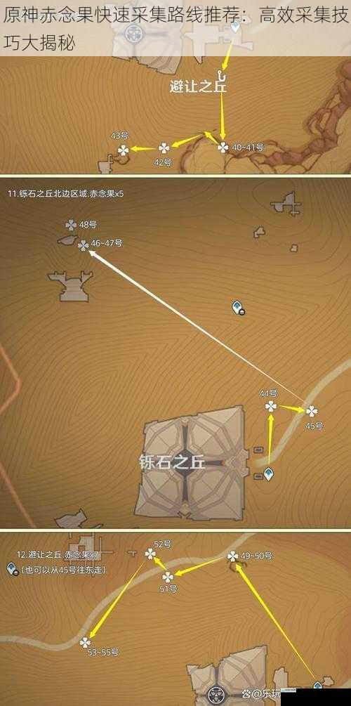 原神赤念果快速采集路线推荐:高效采集技巧大揭秘