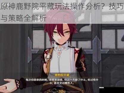 原神鹿野院平藏玩法操作分析?技巧与策略全解析
