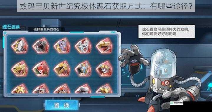 数码宝贝新世纪究极体魂石获取方式:有哪些途径?