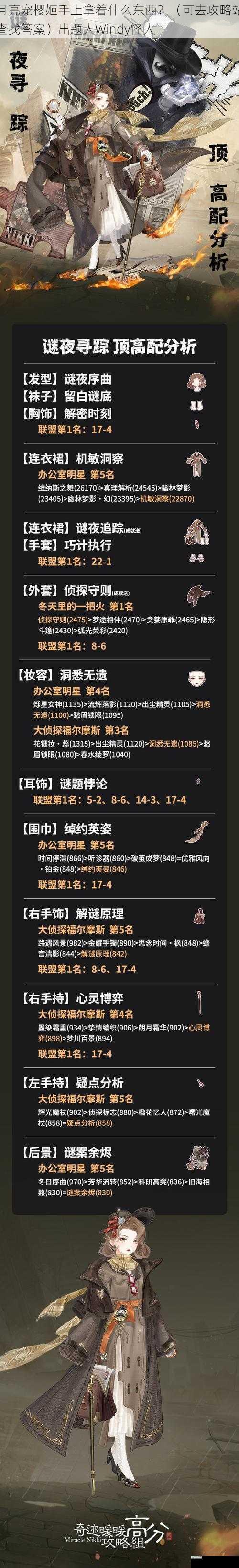 月亮宠樱姬手上拿着什么东西?(可去攻略站查找答案)出题人 Windy 怪人