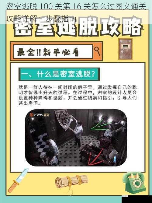 密室逃脱 100 关第 16 关怎么过图文通关攻略详解:步骤指南