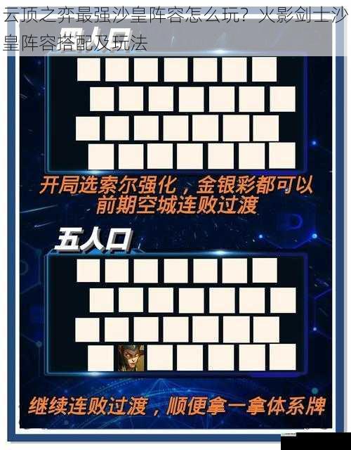 云顶之弈最强沙皇阵容怎么玩?火影剑士沙皇阵容搭配及玩法