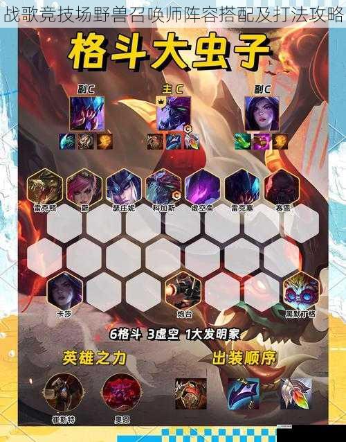 战歌竞技场野兽召唤师阵容搭配及打法攻略