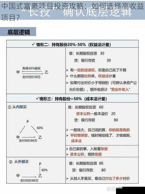 中国式富豪项目投资攻略:如何选择高收益项目?