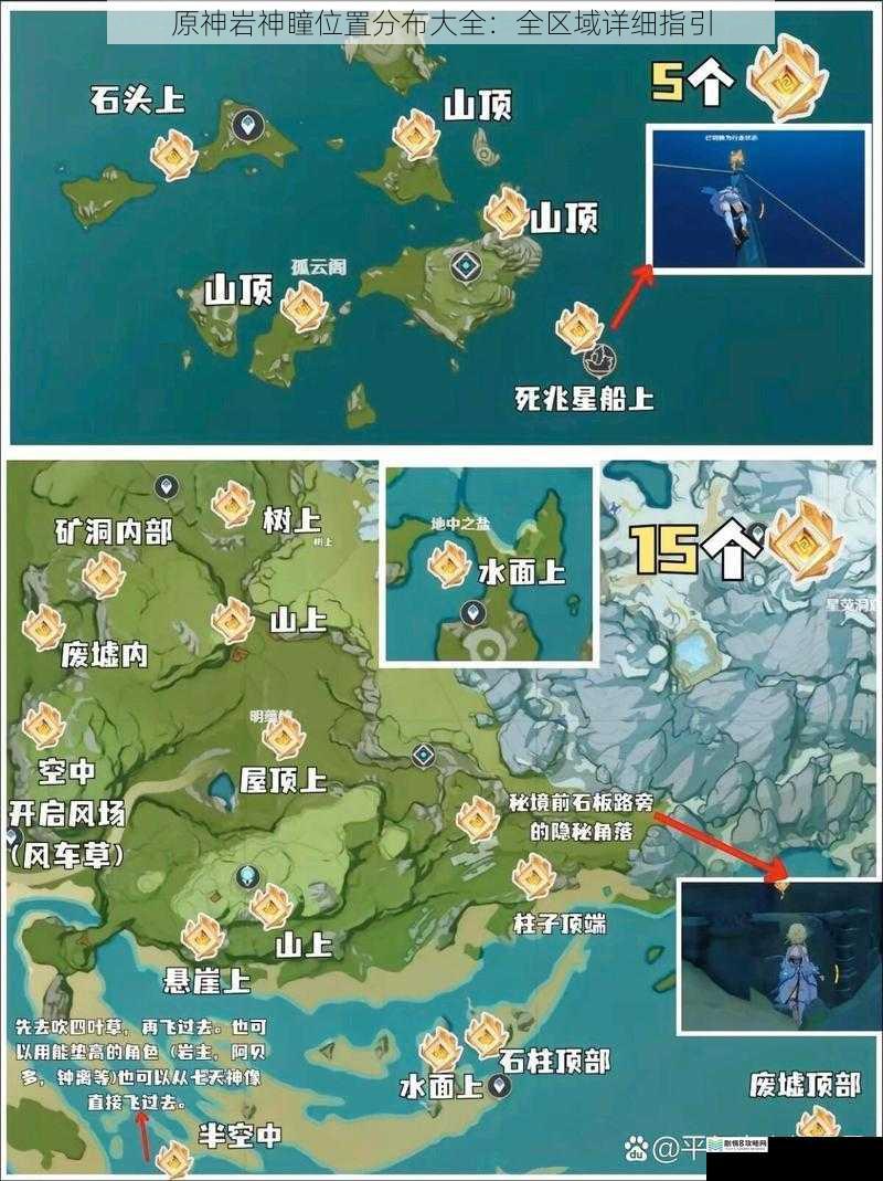 原神岩神瞳位置分布大全:全区域详细指引
