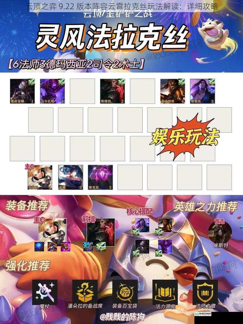 云顶之弈 9.22 版本阵容云霄拉克丝玩法解读:详细攻略