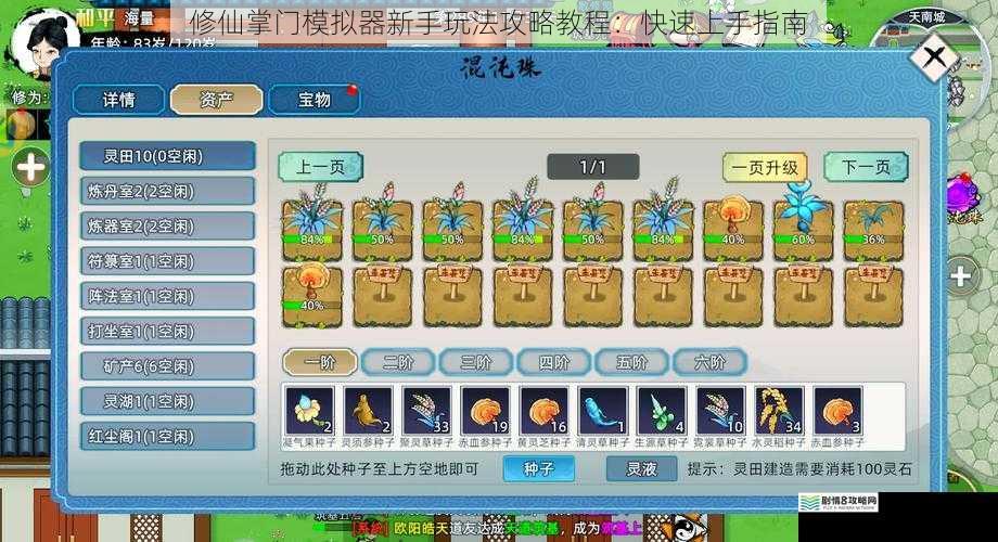修仙掌门模拟器新手玩法攻略教程:快速上手指南