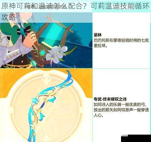 原神可莉和温迪怎么配合?可莉温迪技能循环攻略
