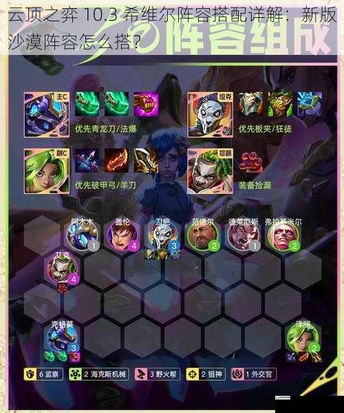 云顶之弈 10.3 希维尔阵容搭配详解:新版沙漠阵容怎么搭?