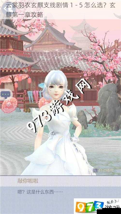 云裳羽衣玄麒支线剧情 1 - 5 怎么选?玄麒第一章攻略