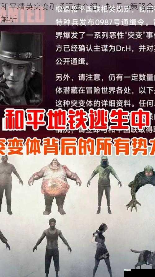 和平精英突变矿场玩法介绍:技巧与策略全解析