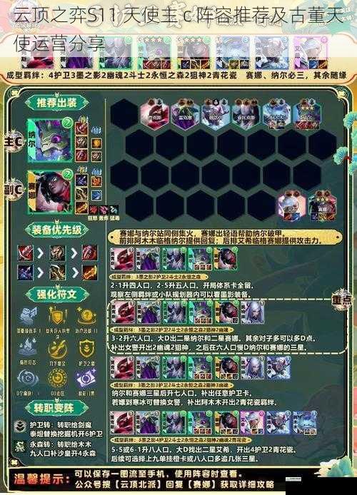 云顶之弈S11 天使主 c 阵容推荐及古董天使运营分享