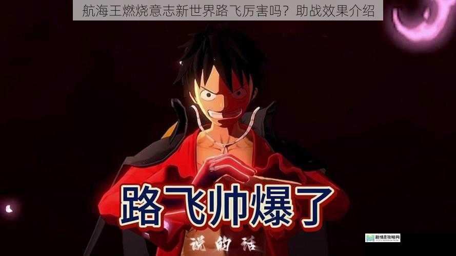 航海王燃烧意志新世界路飞厉害吗?助战效果介绍