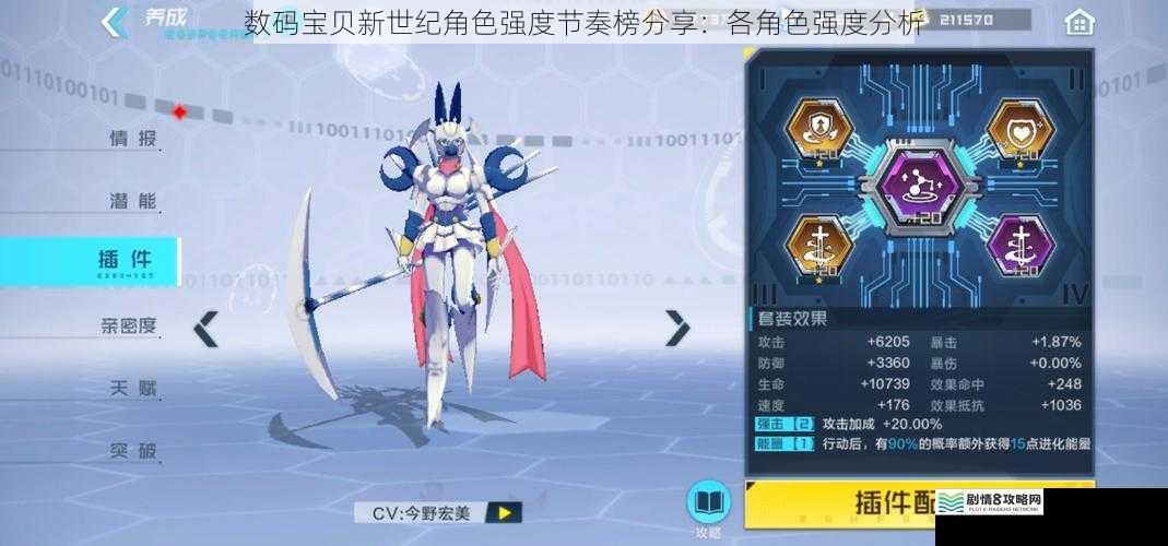 数码宝贝新世纪角色强度节奏榜分享:各角色强度分析