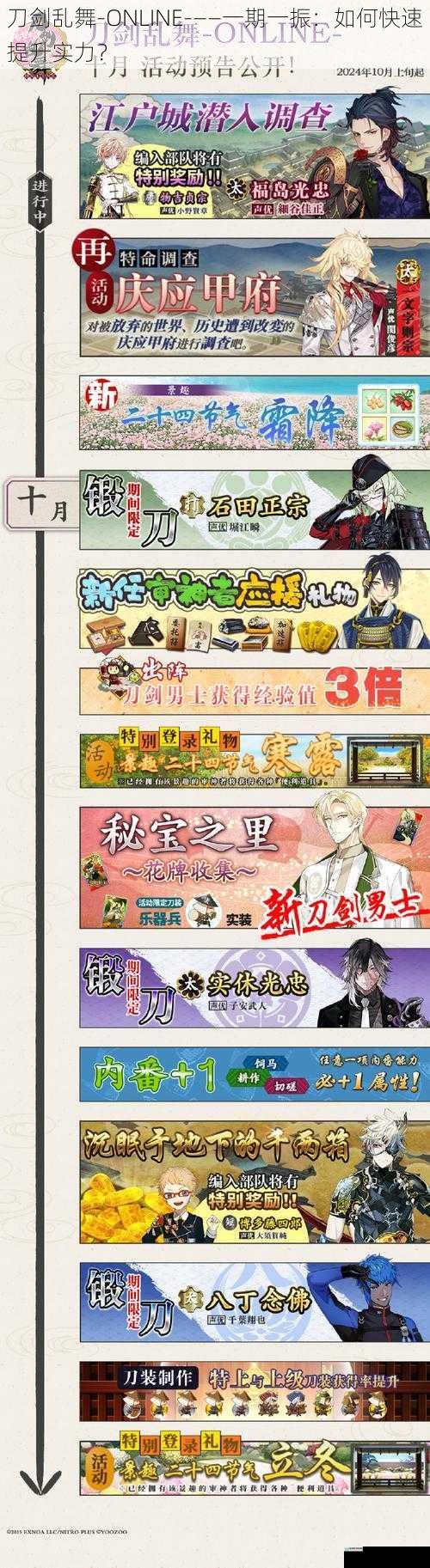 刀剑乱舞 - ONLINE -——一期一振:如何快速提升实力?