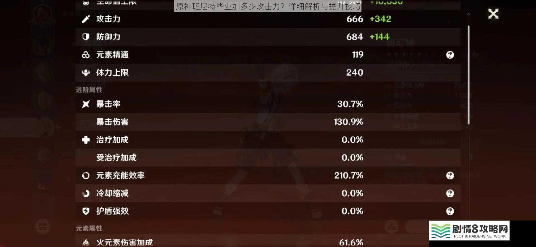 原神班尼特毕业加多少攻击力?详细解析与提升技巧