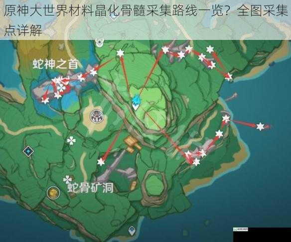 原神大世界材料晶化骨髓采集路线一览?全图采集点详解