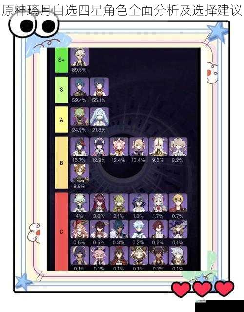 原神璃月自选四星角色全面分析及选择建议