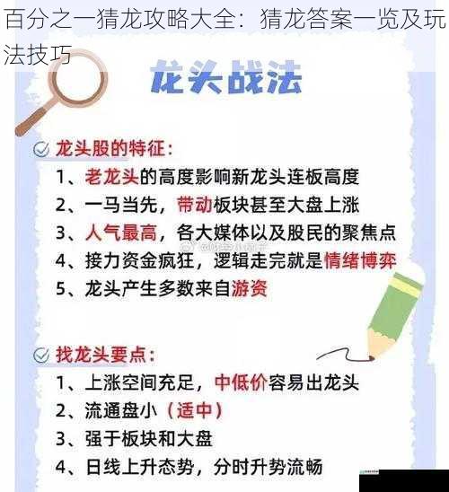 百分之一猜龙攻略大全:猜龙答案一览及玩法技巧