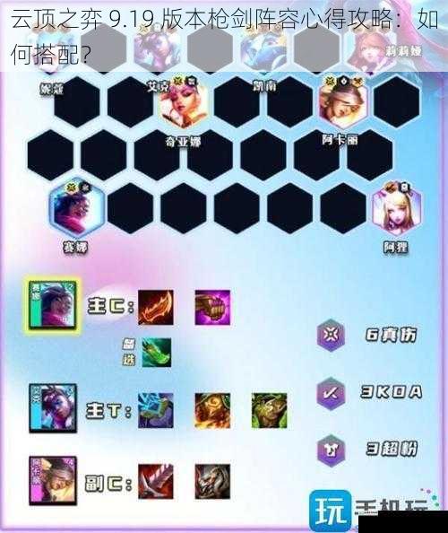 云顶之弈 9.19 版本枪剑阵容心得攻略:如何搭配?