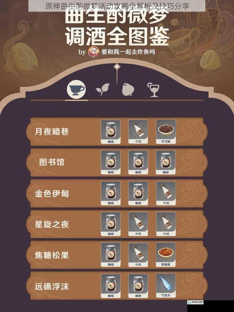 原神曲生酌微梦活动攻略全解析及技巧分享