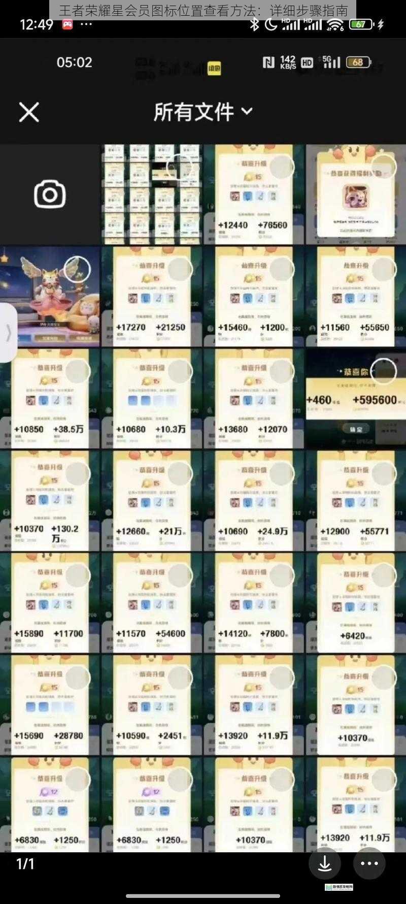 王者荣耀星会员图标位置查看方法:详细步骤指南