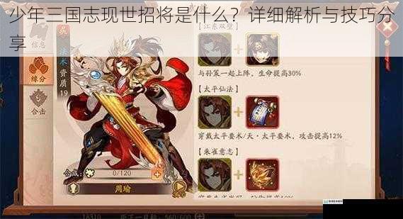少年三国志现世招将是什么?详细解析与技巧分享