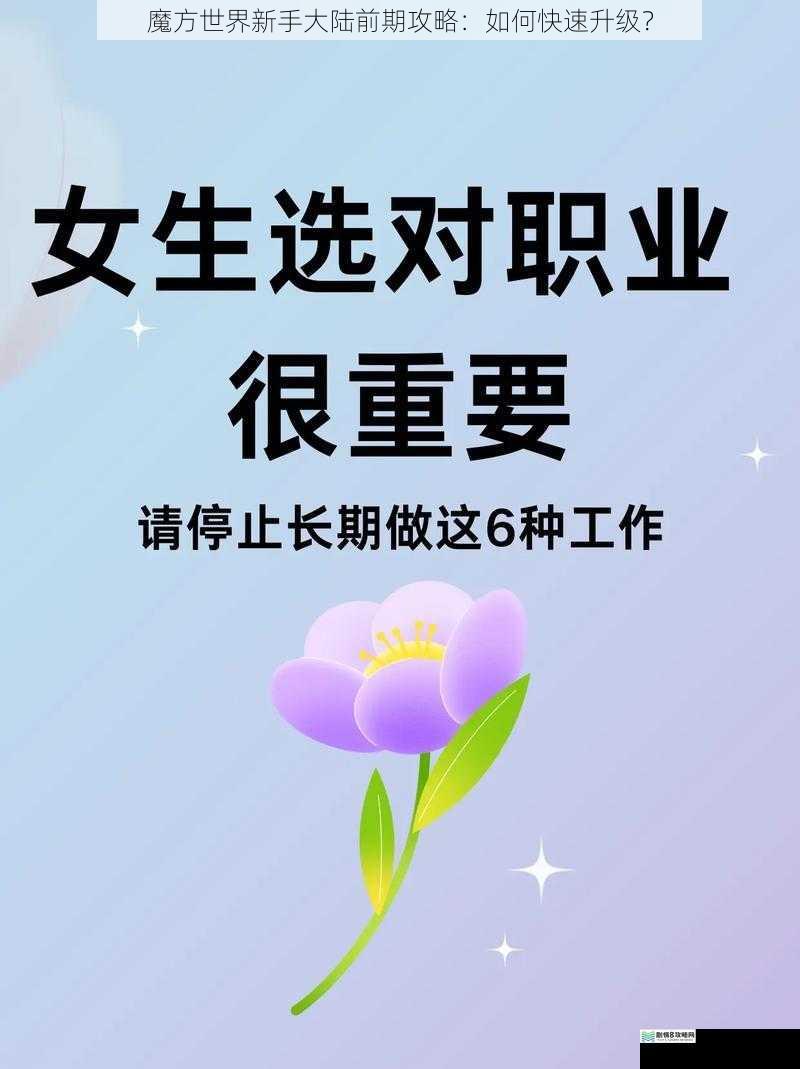 选择合适的初始职业