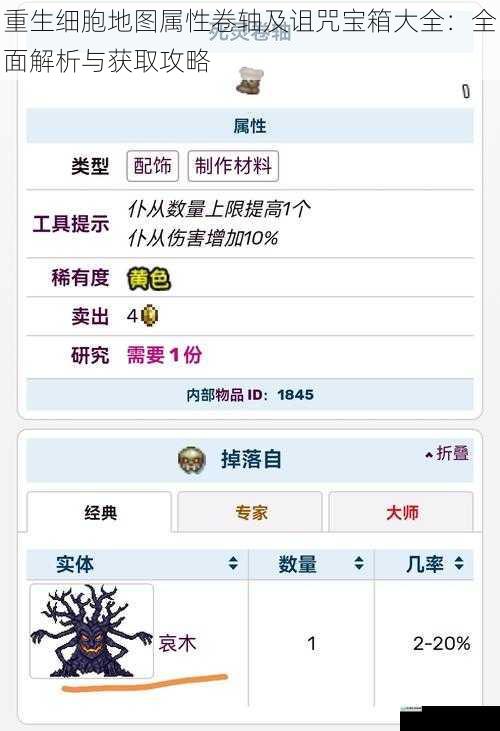 属性卷轴的种类与作用