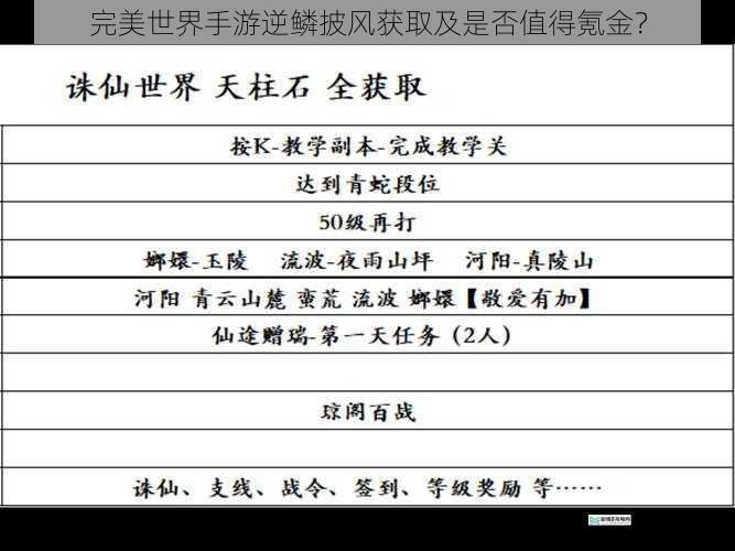 获取途径