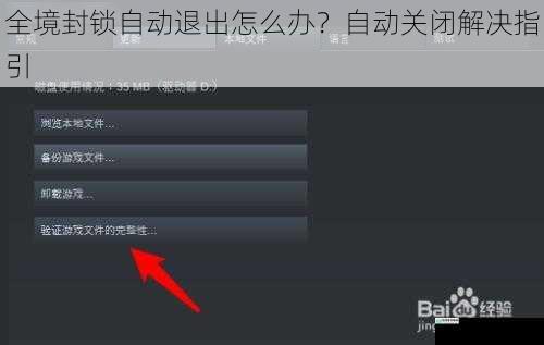 游戏文件完整性检查