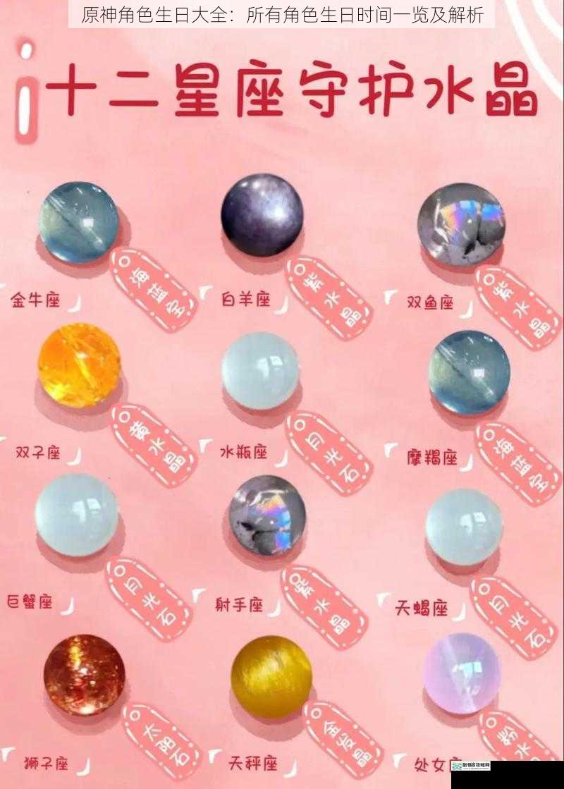 角色生日与星座的关联