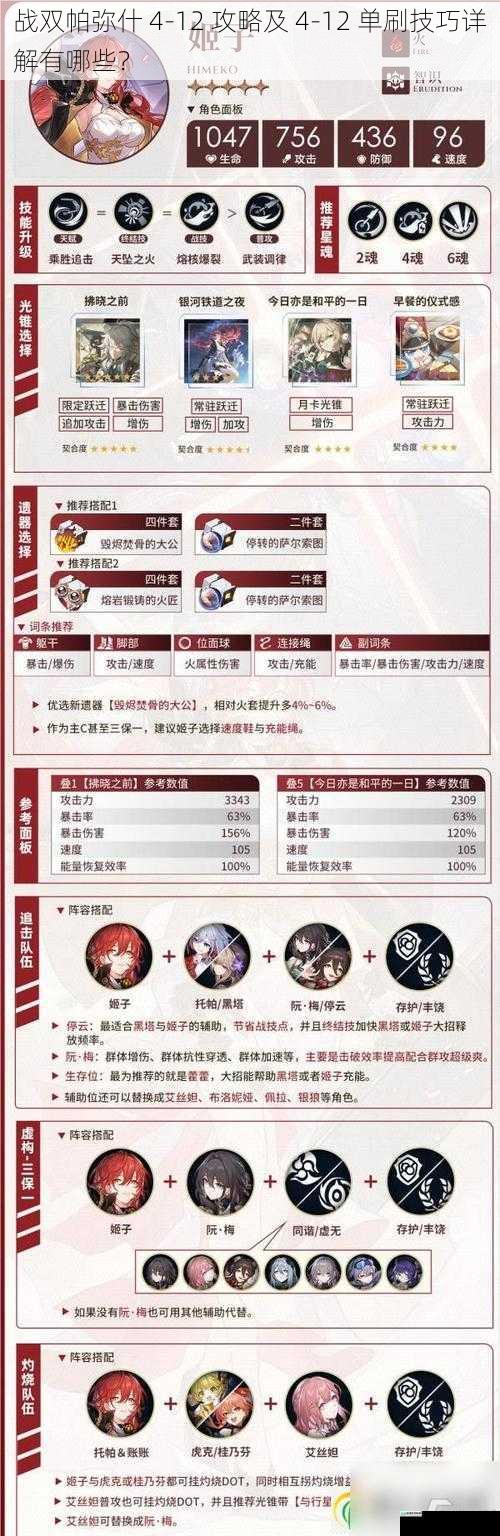角色选择与培养