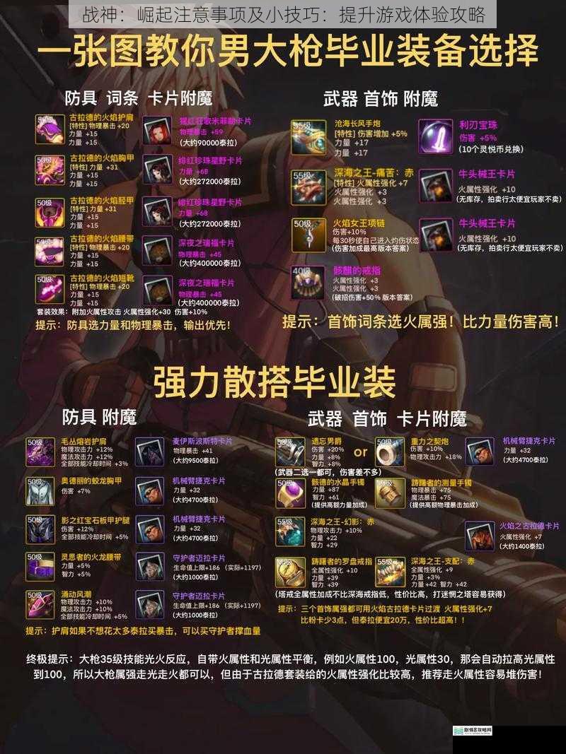 武器选择与搭配