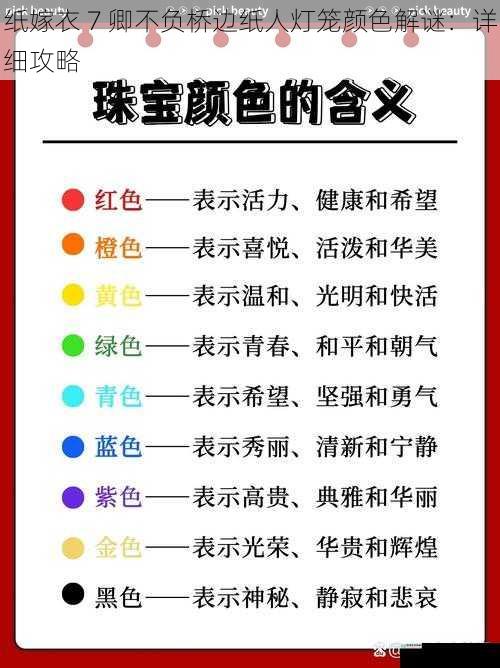 颜色对应寓意