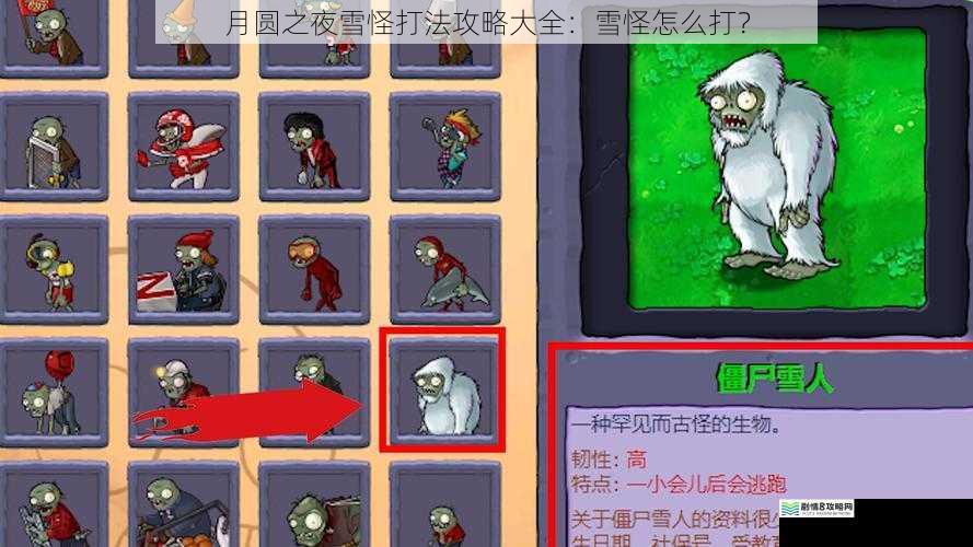 了解雪怪的属性