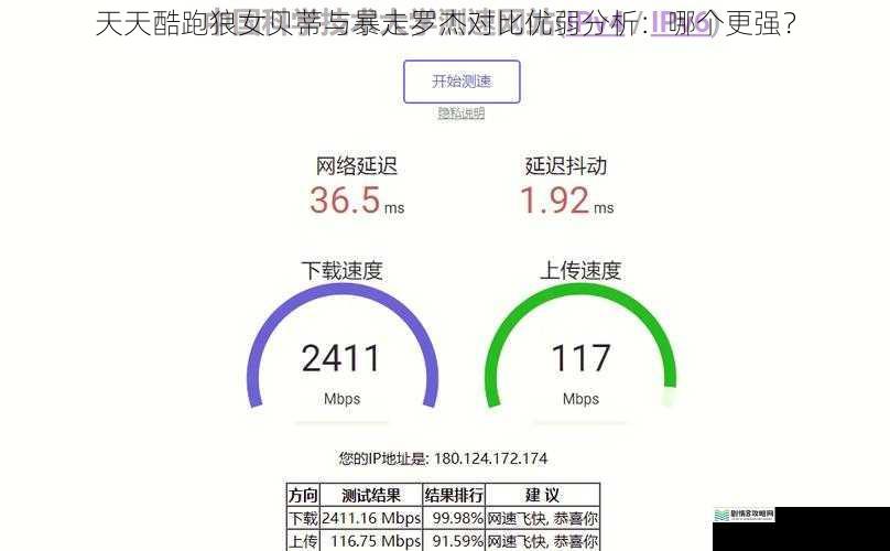 速度对比