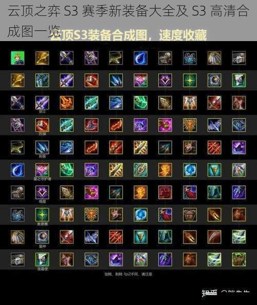云顶之弈 S3 赛季新装备大全及 S3 高清合成图一览
