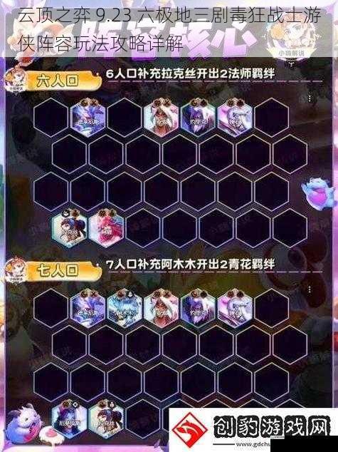 云顶之弈 9.23 六极地三剧毒狂战士游侠阵容玩法攻略详解