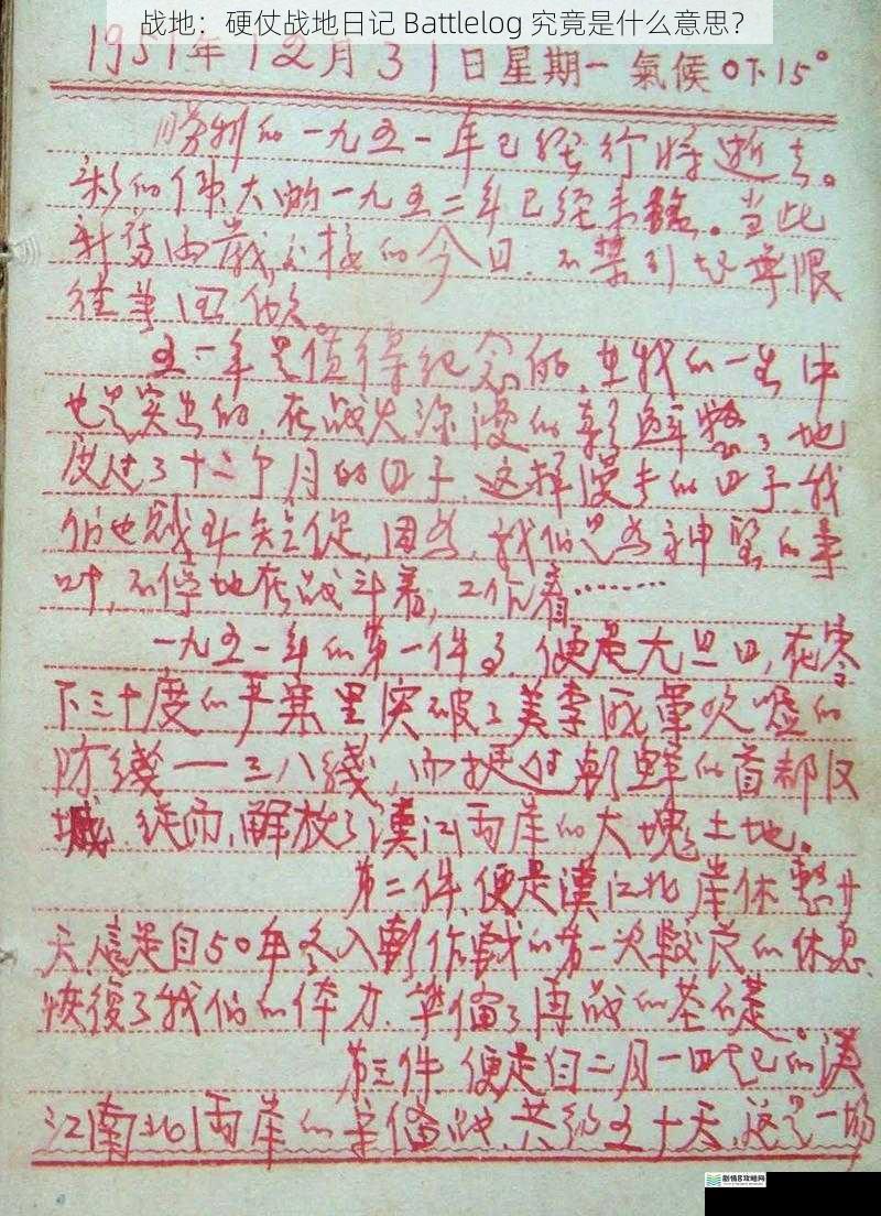 战地:硬仗战地日记 Battlelog 究竟是什么意思?