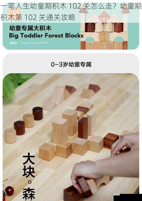 一笔人生幼童期积木 102 关怎么走?幼童期积木第 102 关通关攻略