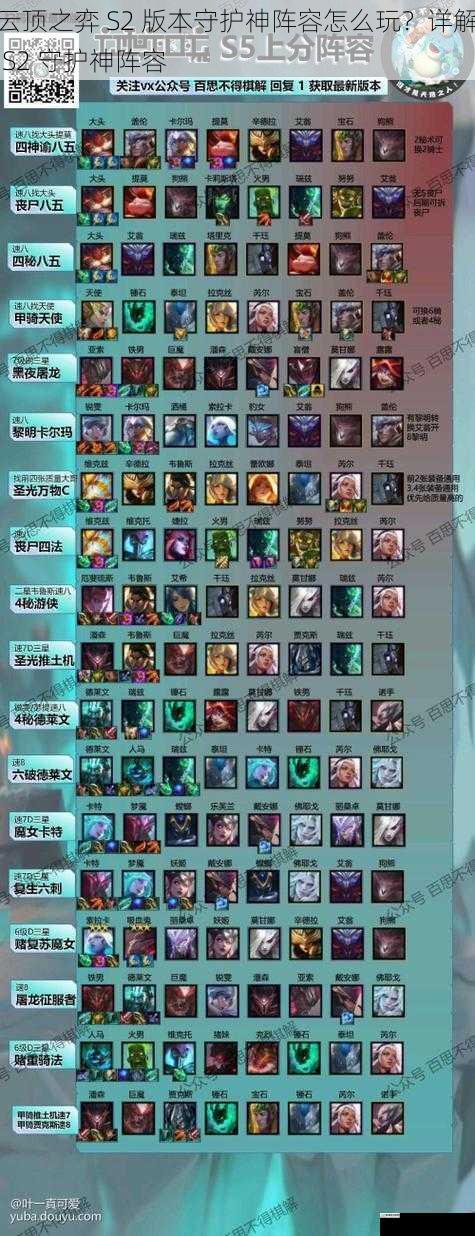 云顶之弈 S2 版本守护神阵容怎么玩?详解 S2 守护神阵容