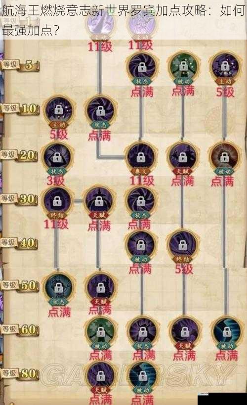 航海王燃烧意志新世界罗宾加点攻略:如何最强加点?