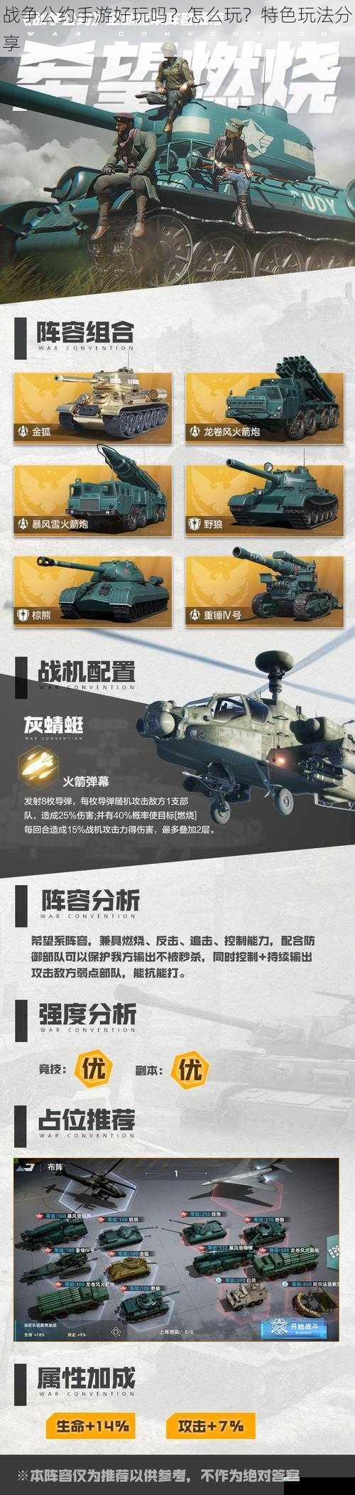 战争公约手游好玩吗?怎么玩?特色玩法分享