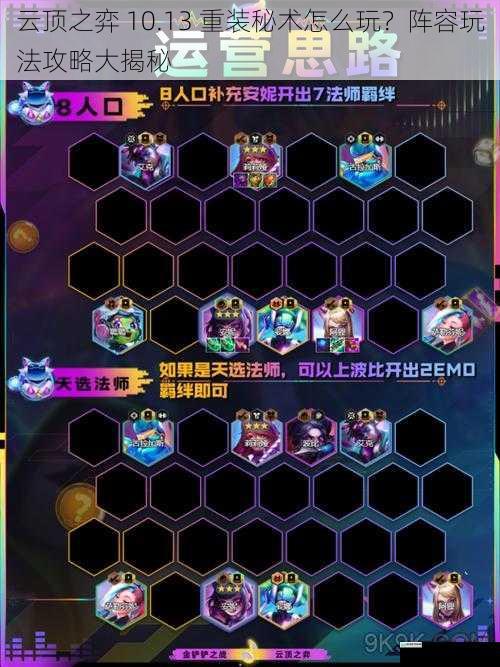 云顶之弈 10.13 重装秘术怎么玩?阵容玩法攻略大揭秘