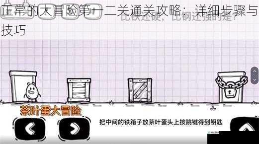 正常的大冒险第一二关通关攻略:详细步骤与技巧