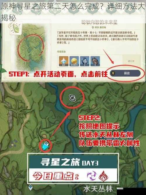 原神寻星之旅第二天怎么完成?详细方法大揭秘