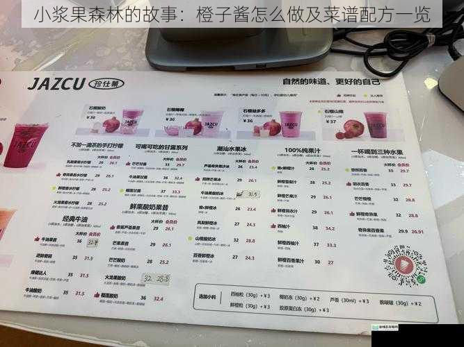小浆果森林的故事:橙子酱怎么做及菜谱配方一览