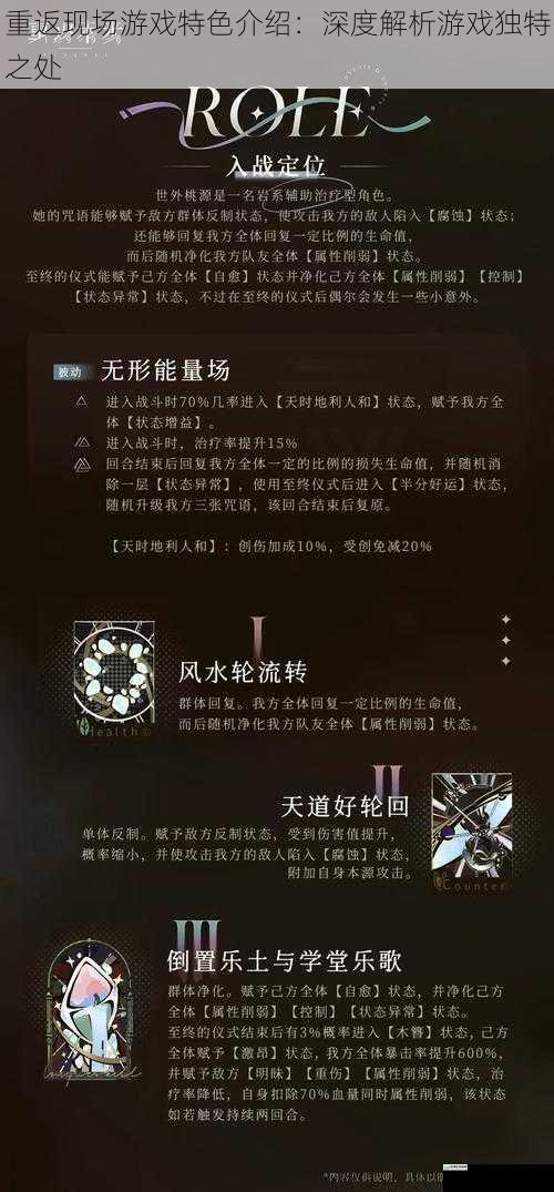 重返现场游戏特色介绍:深度解析游戏独特之处