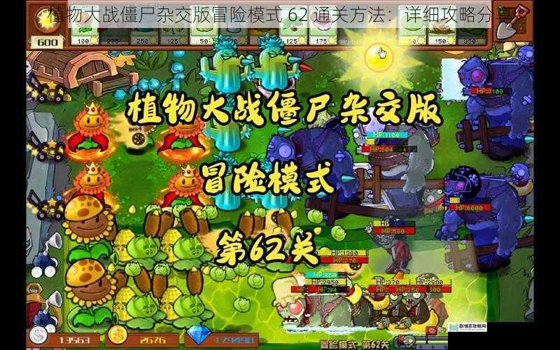 植物大战僵尸杂交版冒险模式 62 通关方法:详细攻略分享